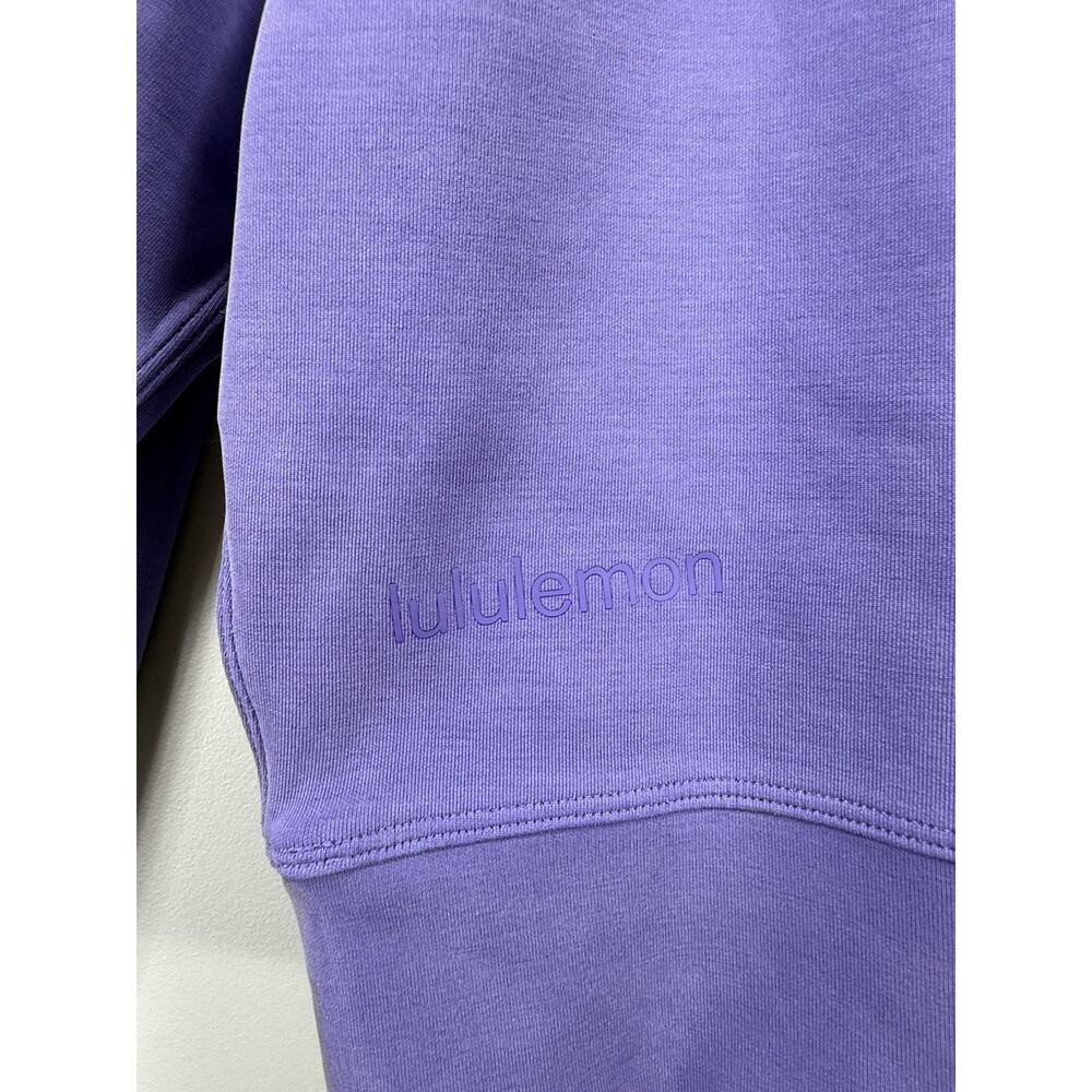 Lululemon Perfectly Oversized Cropped Crew Softstreme Charged Indigo Sz 2 241 - Picture 6 of 10